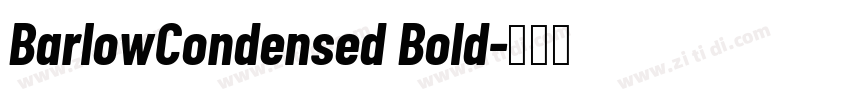 BarlowCondensed Bold字体转换